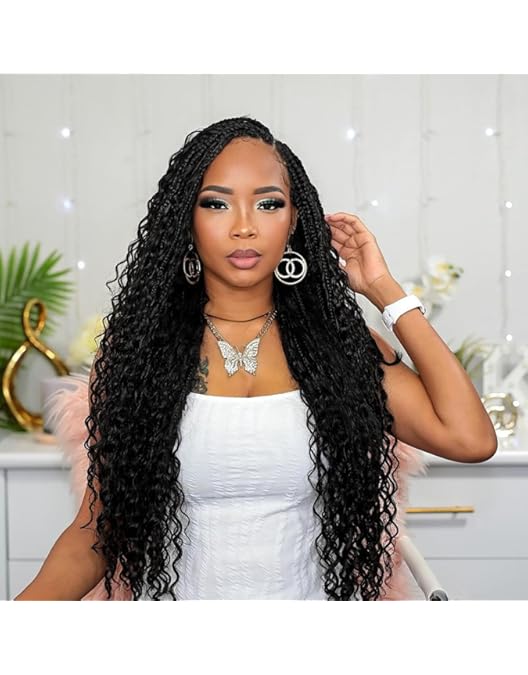 Amazon.com : LYCSOU 20 Inch Goddess Box Braids Crochet hair for